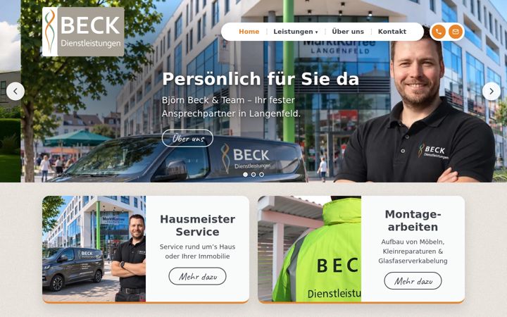 Screenshot di hausmeister-beck.de