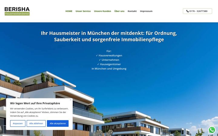 Screenshot of hausmeister-dienst-muenchen.de
