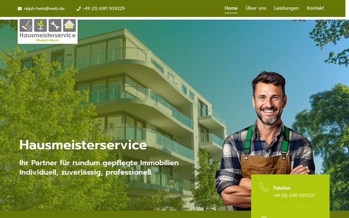 Screenshot of hausmeister-hein.de