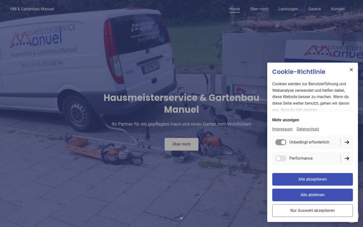 Screenshot of hausmeister-manuel.de
