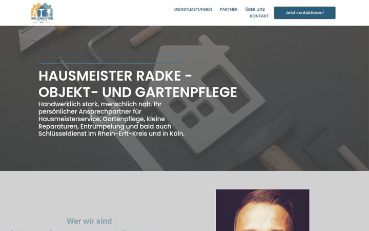 Screenshot di hausmeister-radke.de