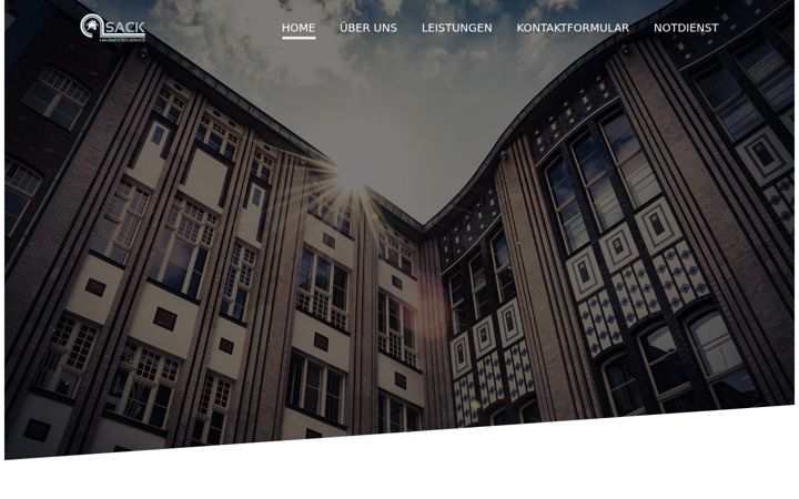 Screenshot of hausmeister-sack.de
