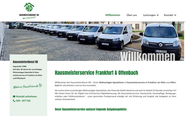 Screenshot of hausmeister-service-frankfurt.de