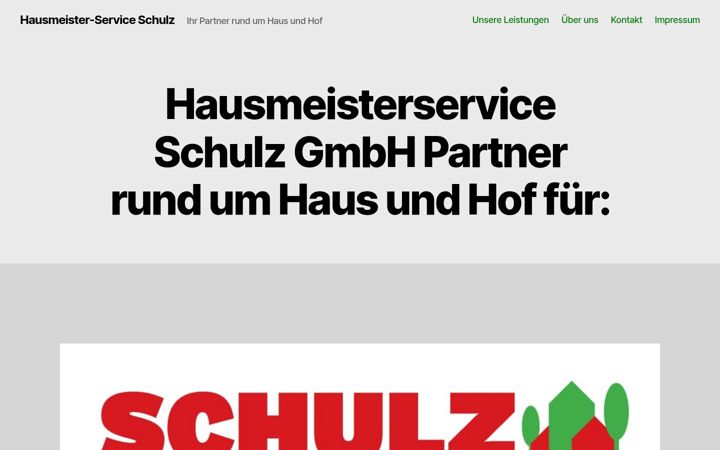 Screenshot of hausmeister-service-schulz.de