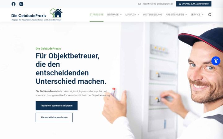 Screenshot di hausmeister-zeitschrift.de