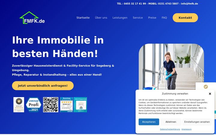 Screenshot of hausmeisterdienst-segeberg.de
