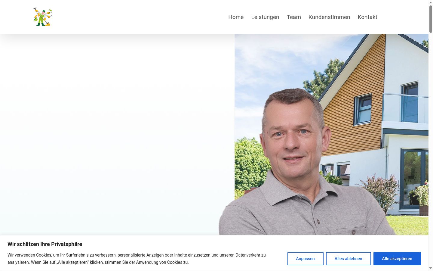 Snímek obrazovky baneru souhlasu zobrazeného před jakoukoli interakcí