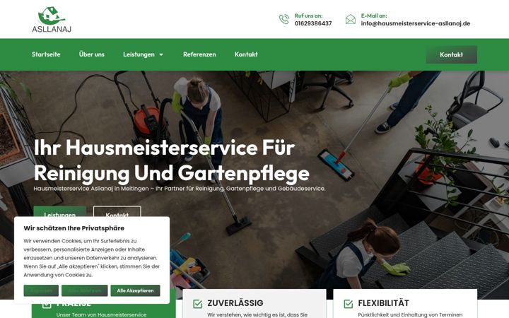 Screenshot di hausmeisterservice-asllanaj.de