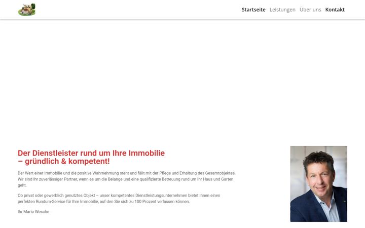 Screenshot di hausmeisterservice-bewe.de