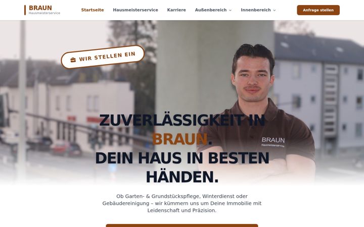 Screenshot di hausmeisterservice-braun.de