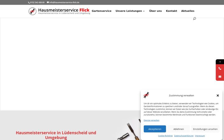 Screenshot di hausmeisterservice-flick.de