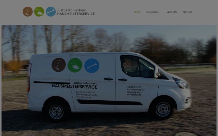 Screenshot of hausmeisterservice-freiburg.com