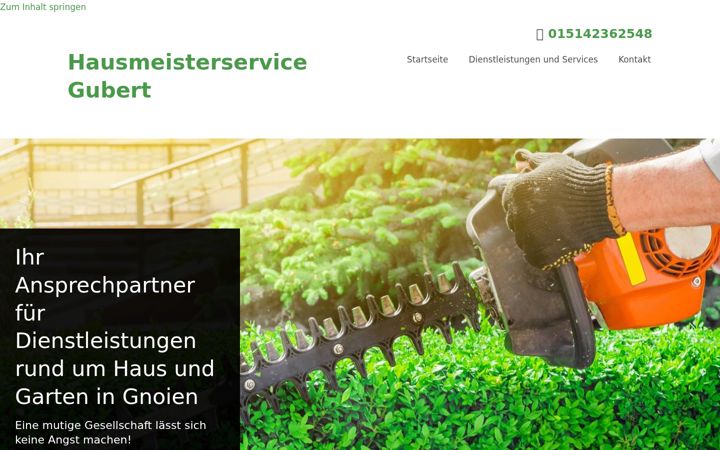 Screenshot of hausmeisterservice-gubert.de