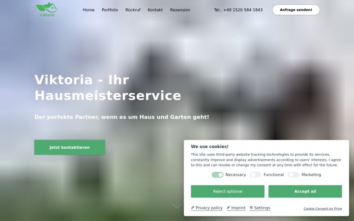Screenshot of hausmeisterservice-lh.de