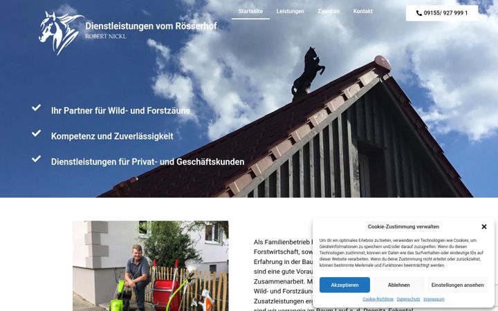 Screenshot of hausmeisterservice-nickl.de