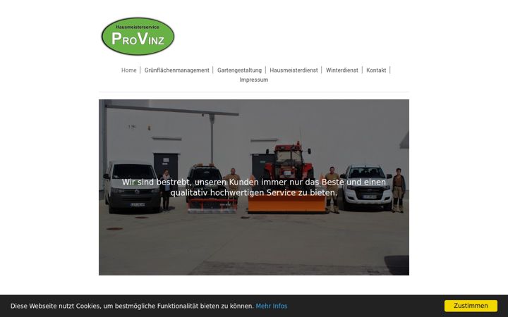 Screenshot di hausmeisterservice-provinz.de