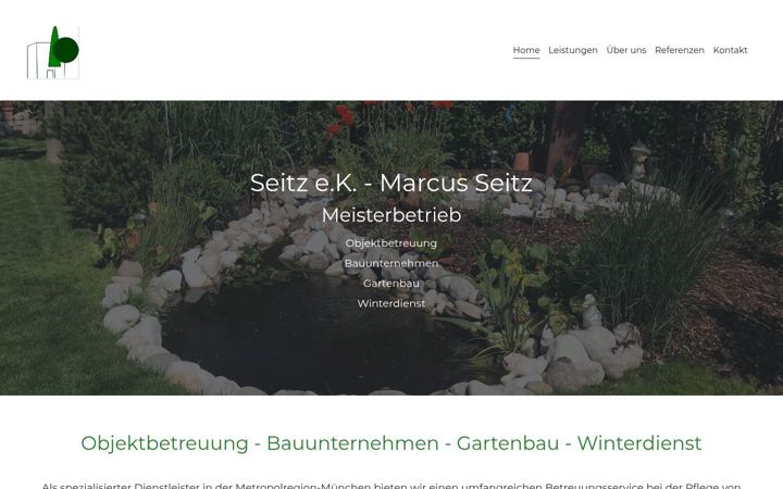 Screenshot di hausmeisterservice-seitz.de