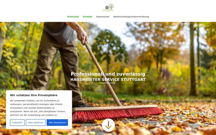 Screenshot of hausmeisterservice-stier.de