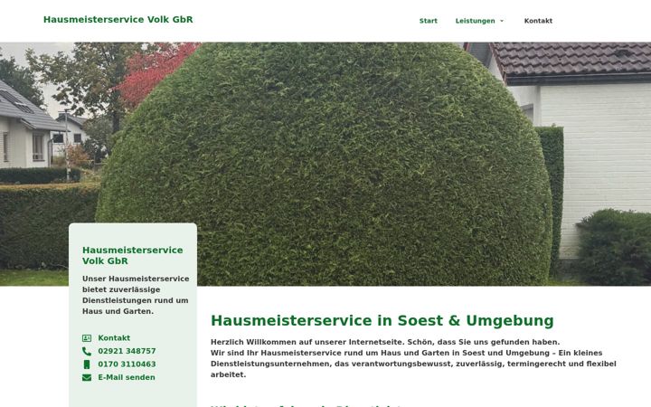 Screenshot of hausmeisterservice-volk.de