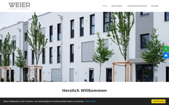 Screenshot of hausmeisterservice-weier.de