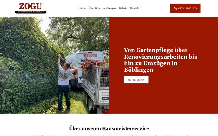 Screenshot of hausmeisterservice-zogu.de