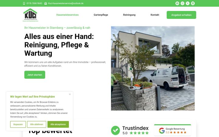 Screenshot of hausmeisterservicekuci.de