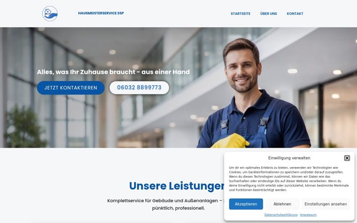 Screenshot of hausmeisterservicessp.de