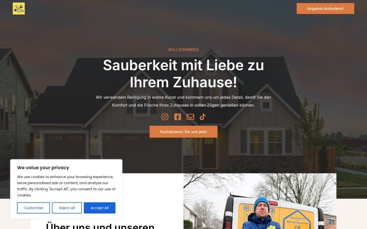 Screenshot of hausmeisterservicevs.com