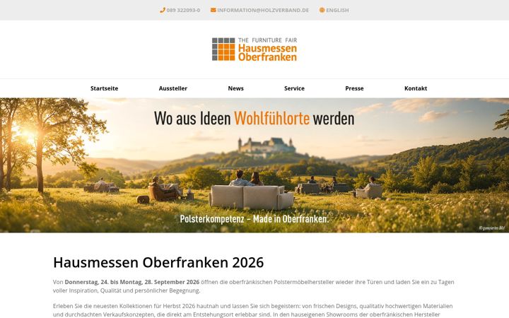 Screenshot of hausmessen-oberfranken.de