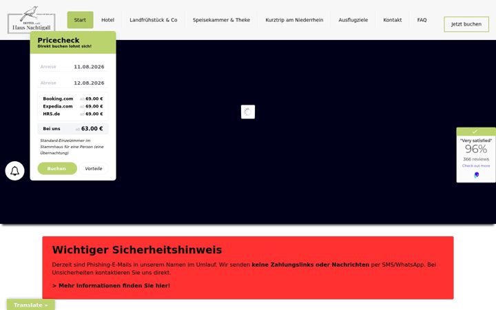 Screenshot of hausnachtigall.de
