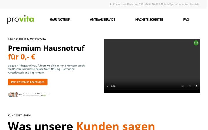 Screenshot of hausnotruf-experten.de