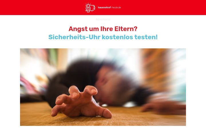 Screenshot of hausnotruf-heute.de