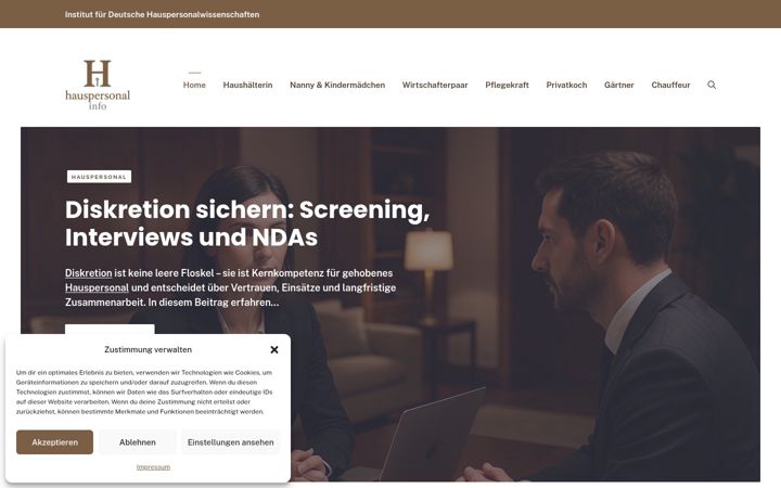 Screenshot of hauspersonal.info