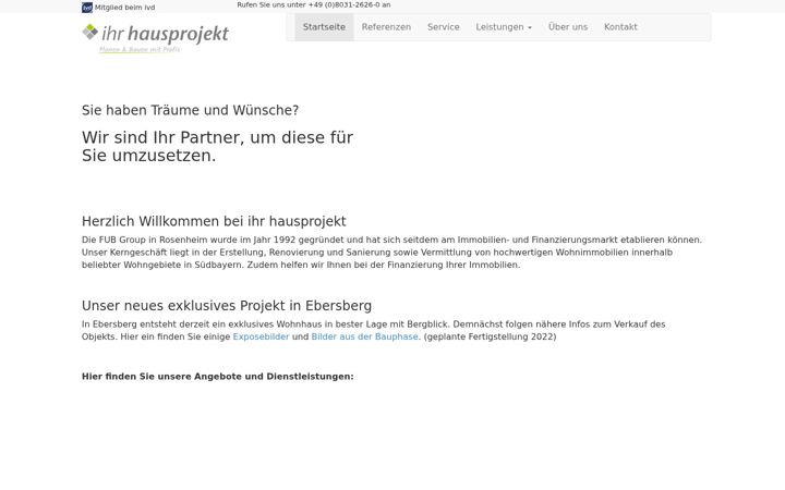 Screenshot of hausprojekt.eu