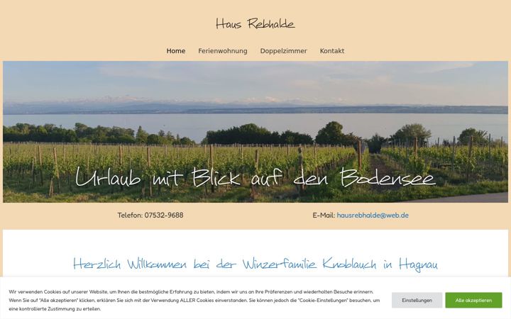 Screenshot of hausrebhalde.de
