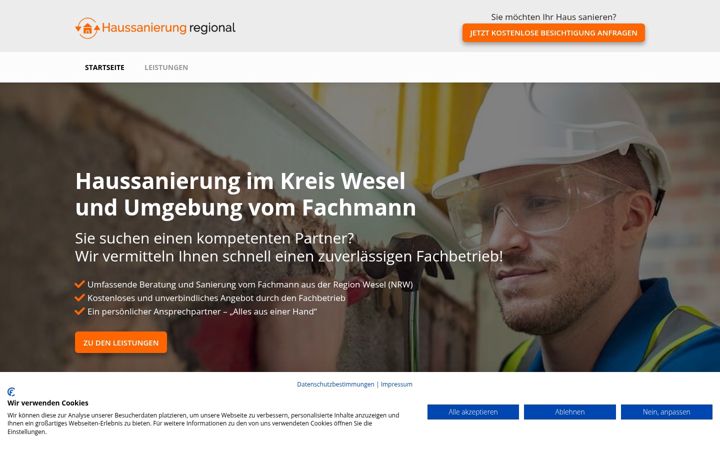 Screenshot di haussanierung-regional.de