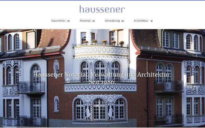 Screenshot of haussenerbern.ch