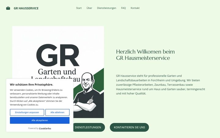 Screenshot stránky hausservice-gr.de