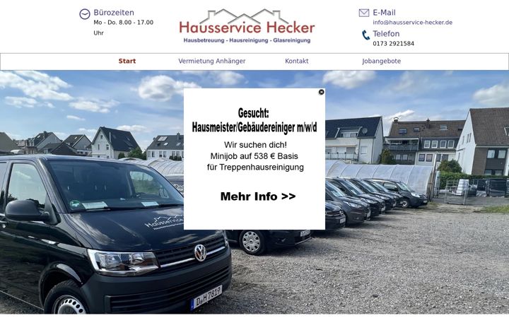 Screenshot stránky hausservice-hausbetreuung.de