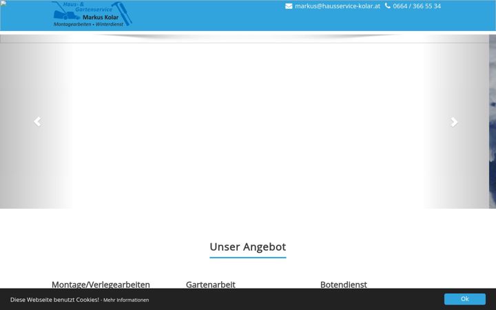 Screenshot of hausservice-kolar.at