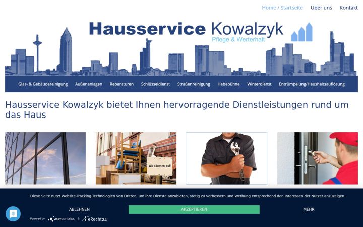 Screenshot of hausservice-kowalzyk.de