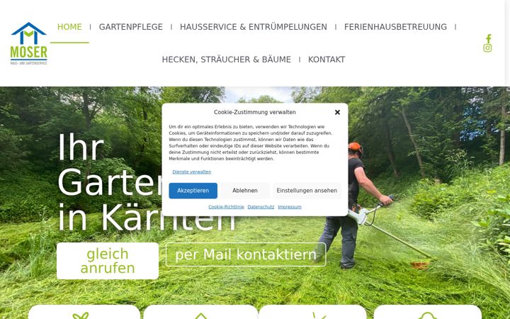 Screenshot of hausservice-moser.at