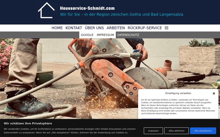 Screenshot of hausservice-schmidt.com