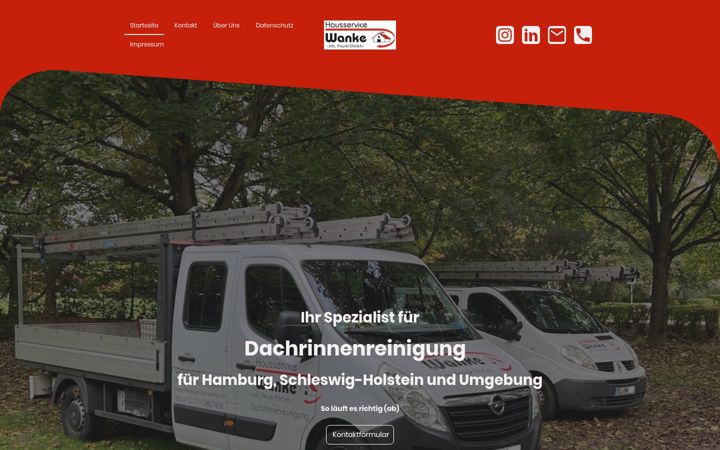 Screenshot of hausservice-wanke.de