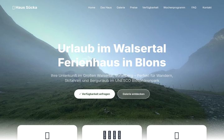 Screenshot of haussuecka.at