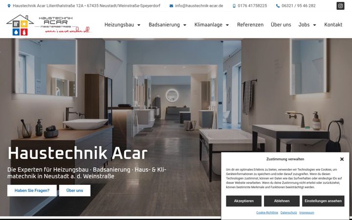 Screenshot of haustechnik-acar.de