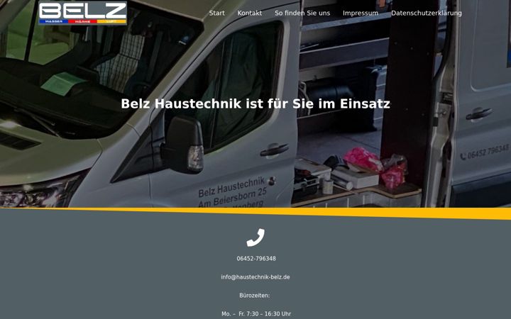 Screenshot of haustechnik-belz.de