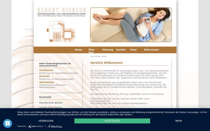 Screenshot of haustechnik-bierler.de