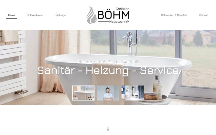 Screenshot of haustechnik-boehm.de