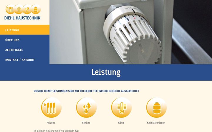 Captura de ecrã de haustechnik-buetzow.de